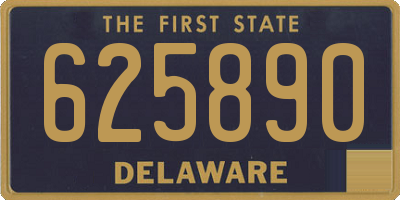 DE license plate 625890