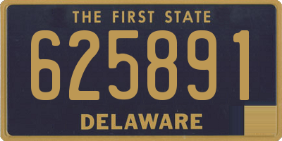 DE license plate 625891