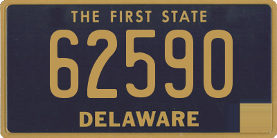 DE license plate 62590