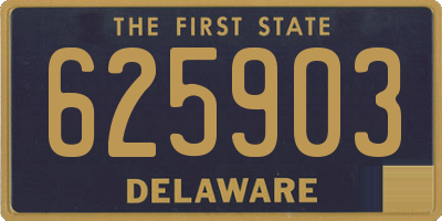 DE license plate 625903