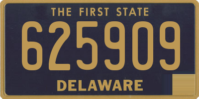 DE license plate 625909