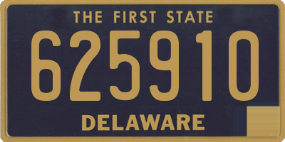 DE license plate 625910