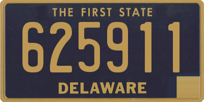 DE license plate 625911