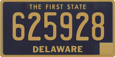 DE license plate 625928