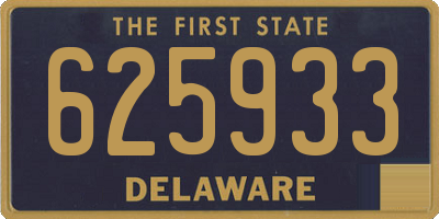 DE license plate 625933