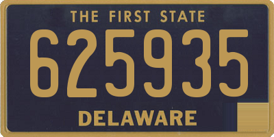DE license plate 625935