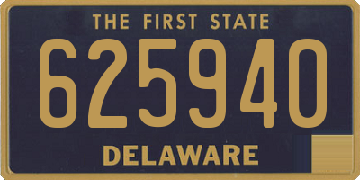 DE license plate 625940