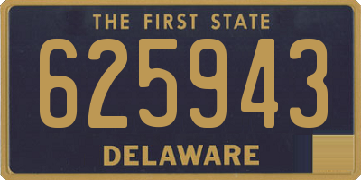 DE license plate 625943