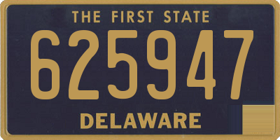 DE license plate 625947