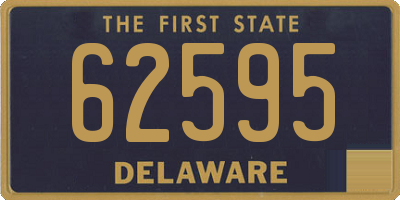 DE license plate 62595