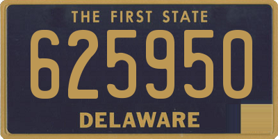 DE license plate 625950