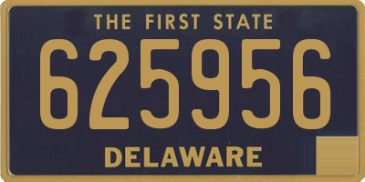 DE license plate 625956