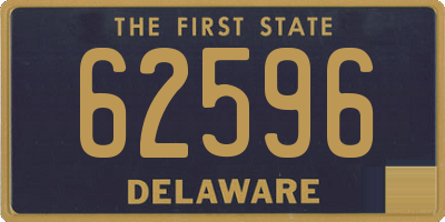 DE license plate 62596