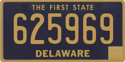 DE license plate 625969