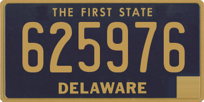 DE license plate 625976