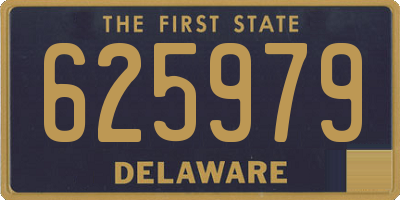 DE license plate 625979