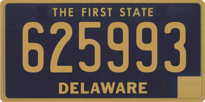 DE license plate 625993