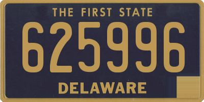 DE license plate 625996
