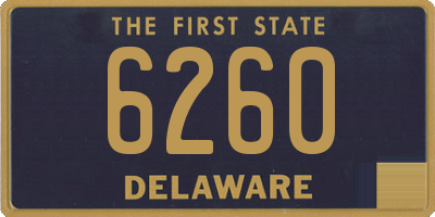 DE license plate 6260