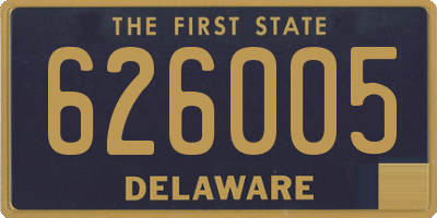 DE license plate 626005