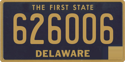 DE license plate 626006