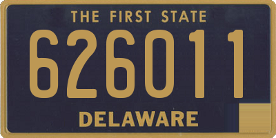 DE license plate 626011