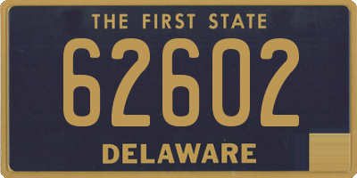DE license plate 62602