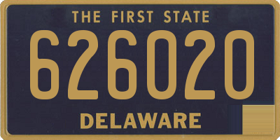 DE license plate 626020