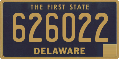 DE license plate 626022