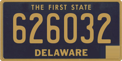 DE license plate 626032