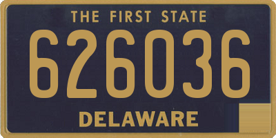 DE license plate 626036