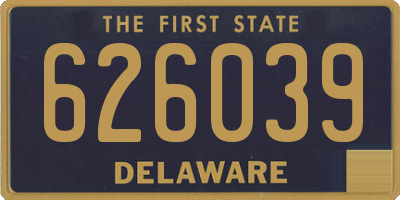 DE license plate 626039