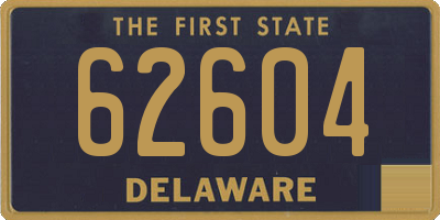 DE license plate 62604