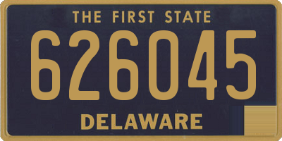 DE license plate 626045