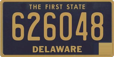 DE license plate 626048