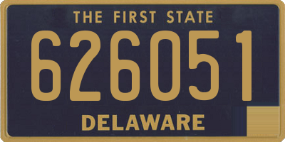 DE license plate 626051