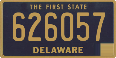 DE license plate 626057