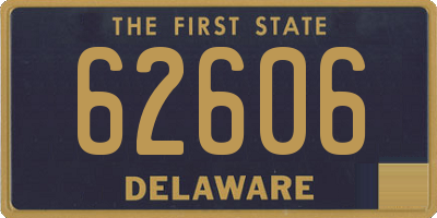 DE license plate 62606