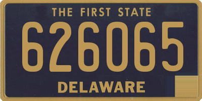 DE license plate 626065