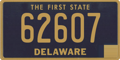 DE license plate 62607