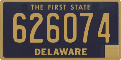 DE license plate 626074