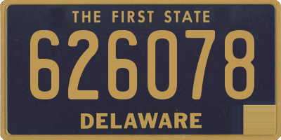 DE license plate 626078