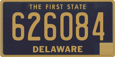 DE license plate 626084