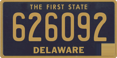 DE license plate 626092