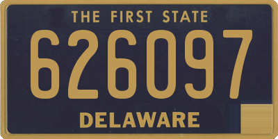 DE license plate 626097