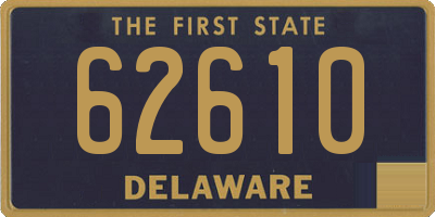 DE license plate 62610