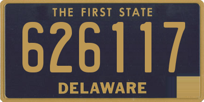 DE license plate 626117