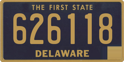 DE license plate 626118