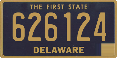 DE license plate 626124