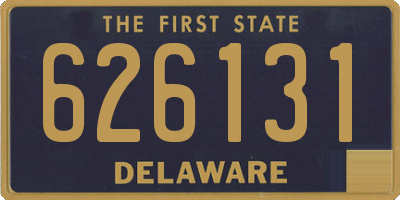 DE license plate 626131